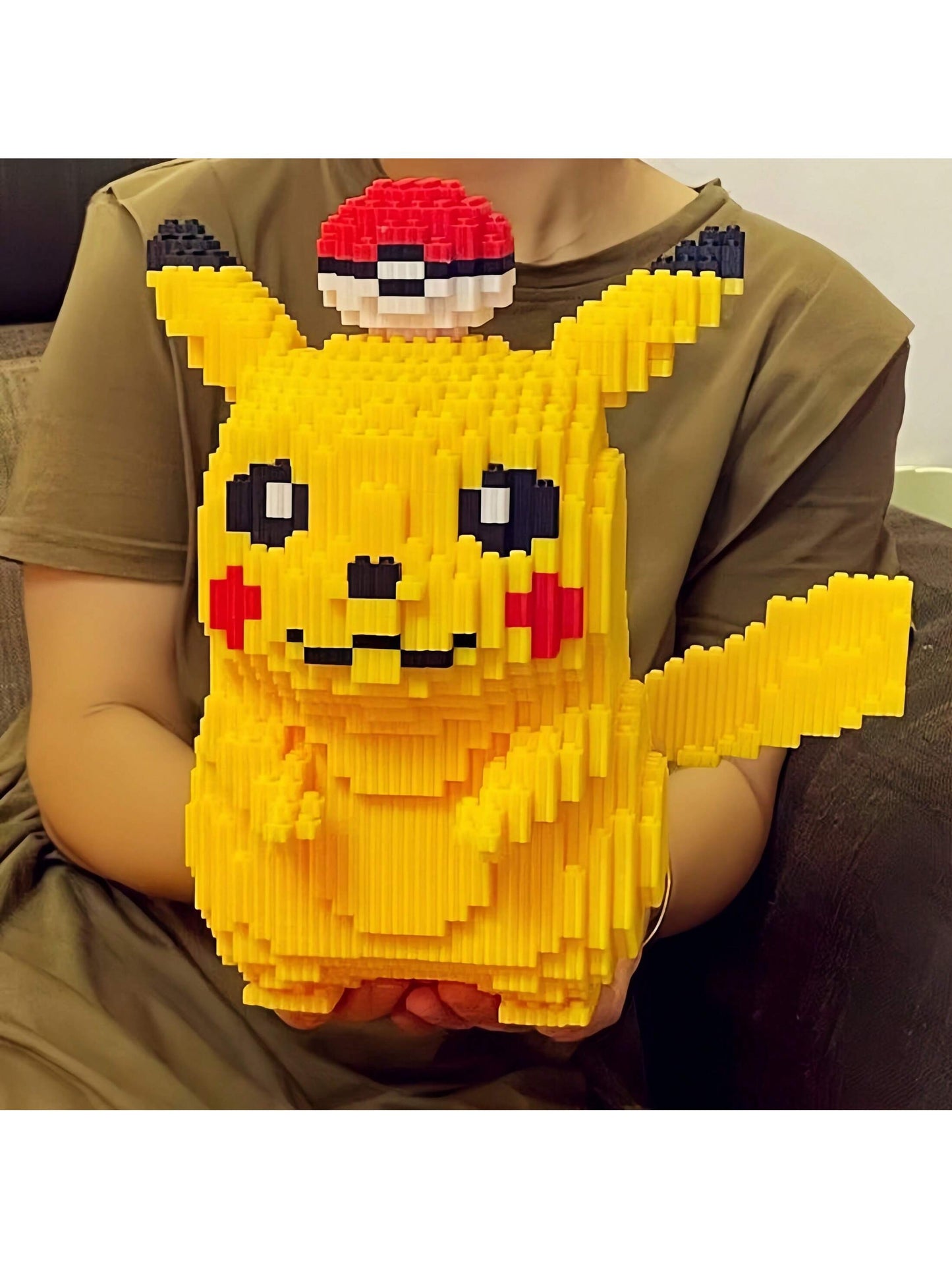 Pokémon Pikachu Diamond Micro Building Blocks – 5210PCS Model Kit | 29cm ABS Puzzle Toy