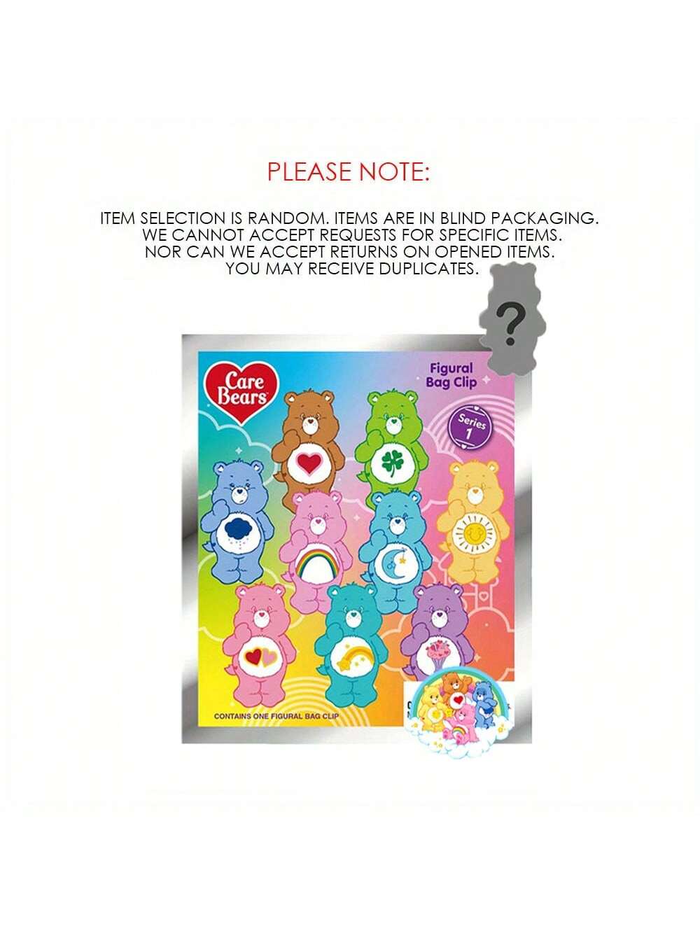 Care Bears 3D Foam Bag Clips - Series 1 - Blind Box
