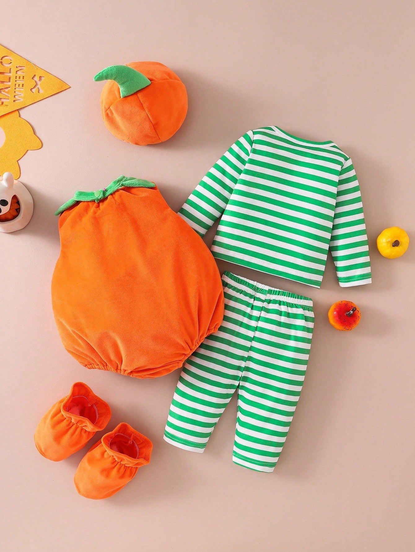 Baby Pumpkin Halloween Costume (Newborn-9M)