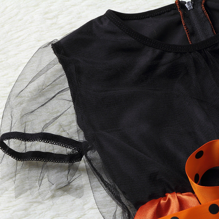 Children's Role-playing Witch Costumes Baby Girls Halloween Costumes Cosplay Costumes Kids Dress Performance Costumes