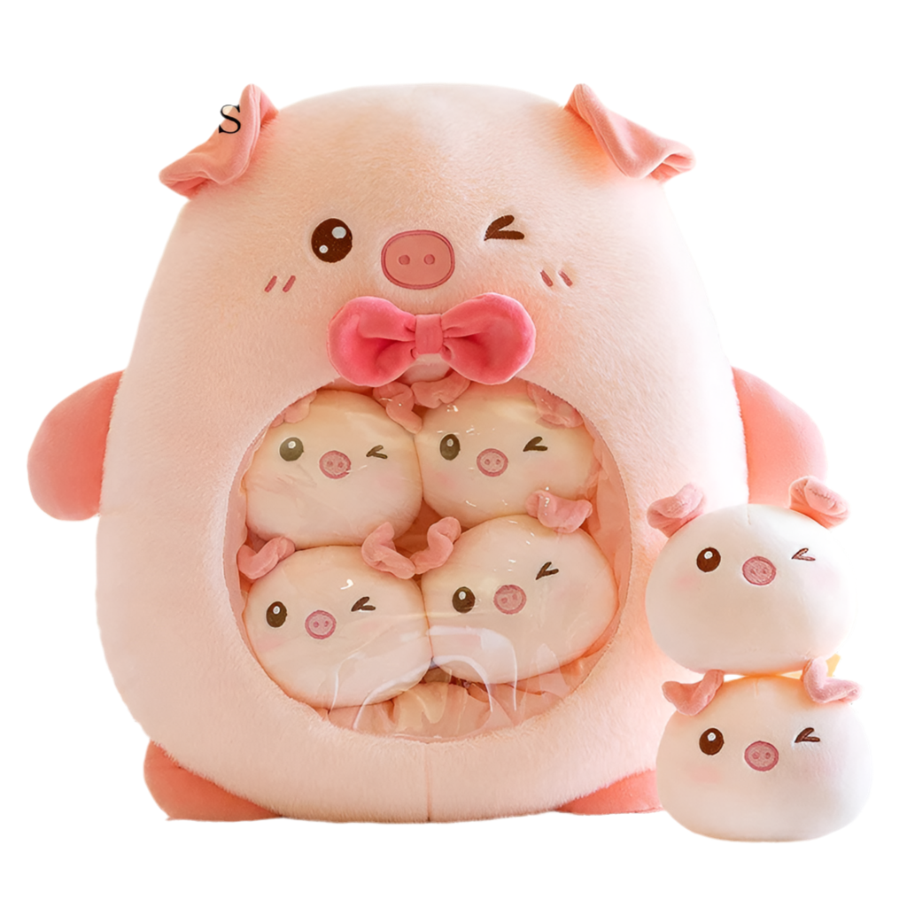 Plush Panda Koala Capybara Pudding Bag Stuffed Toy 35-50cm