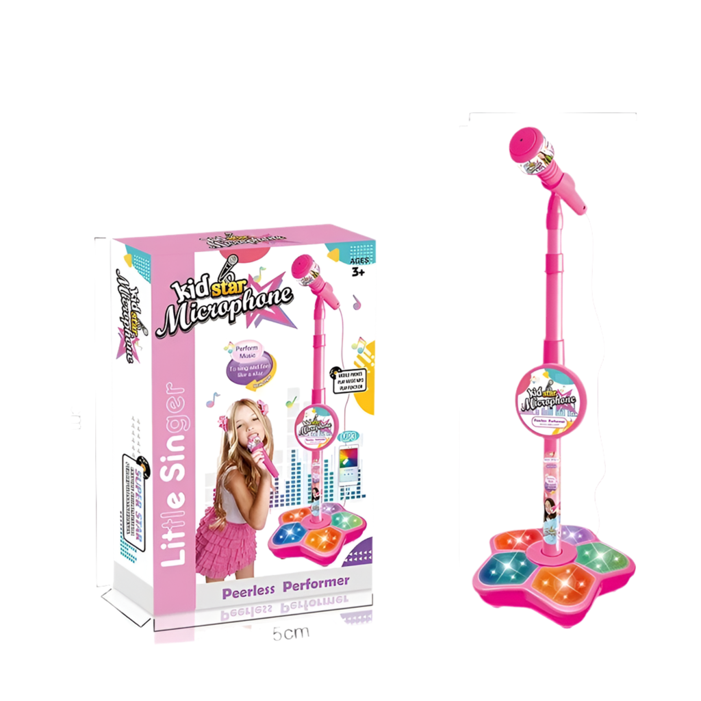 Kids Rocking-Roll Microphone with Stand Toy