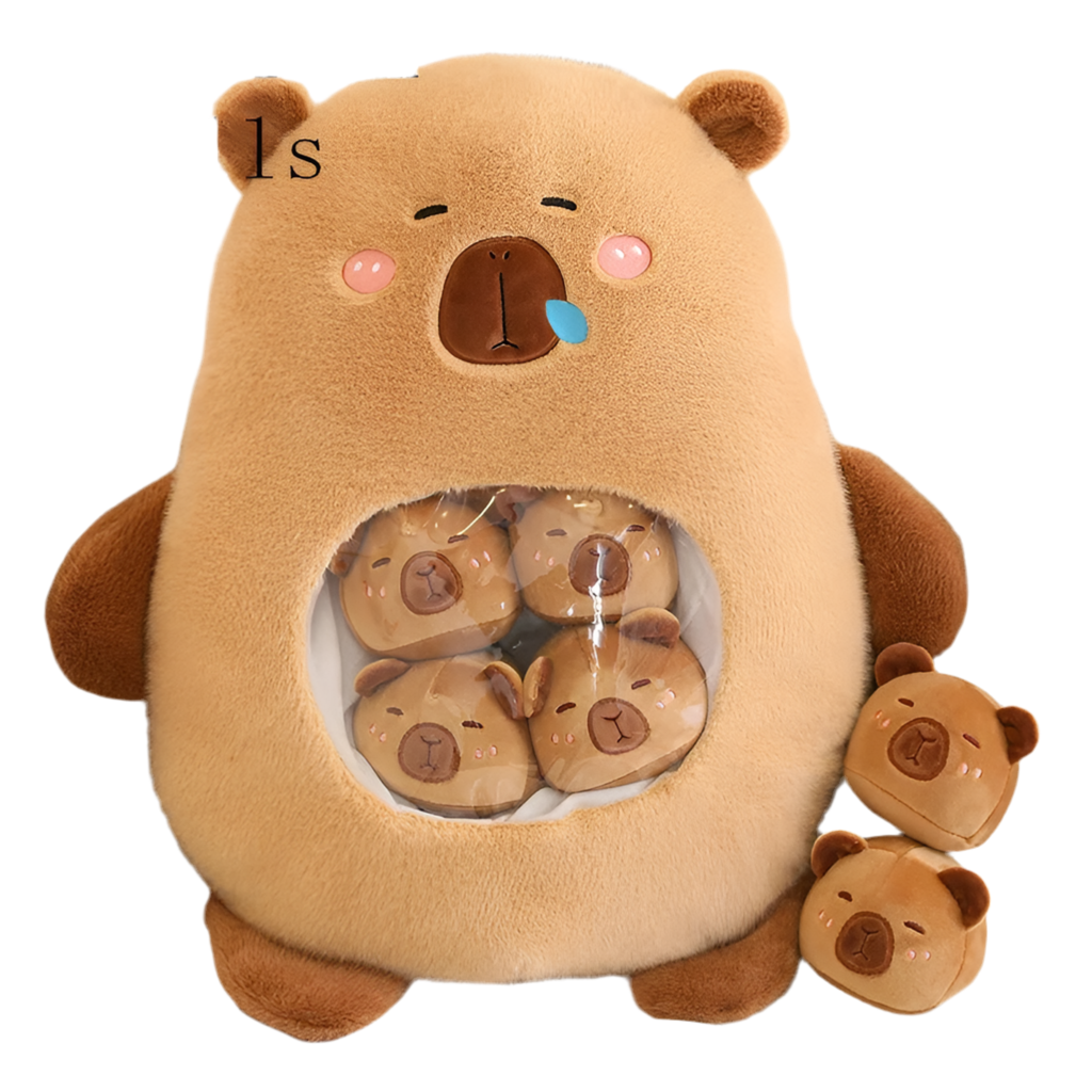 Plush Panda Koala Capybara Pudding Bag Stuffed Toy 35-50cm