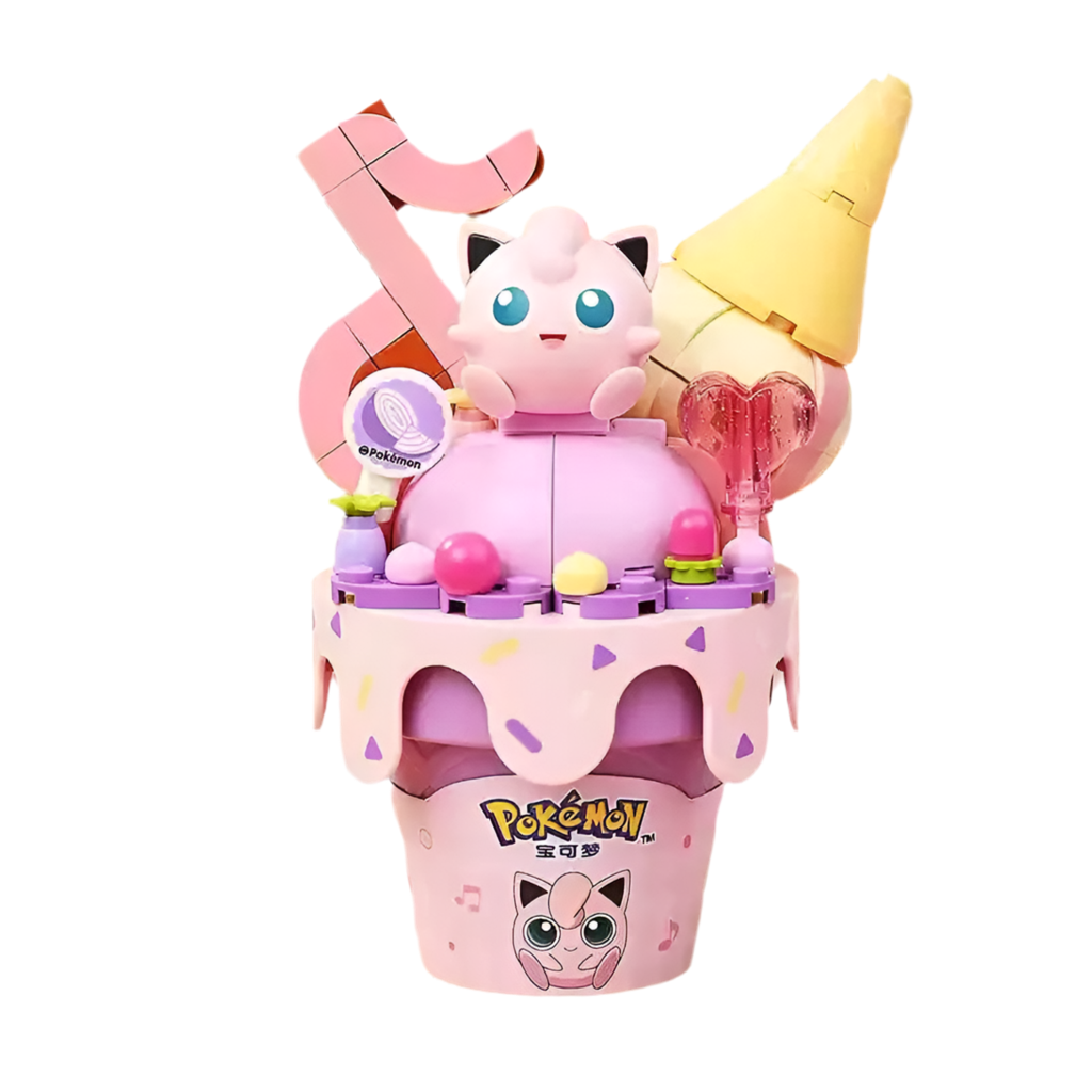 Pokémon Ice Cream Cone Building Block Toys Pikachu Jigglypuff Eevee E