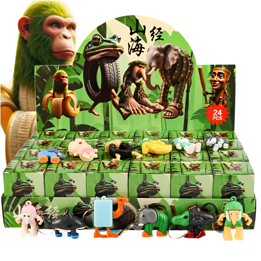 Italian Brainrot Blind Box Figures Tralalero Tralala or Tung Tung Tung Sahur - 24 Pack