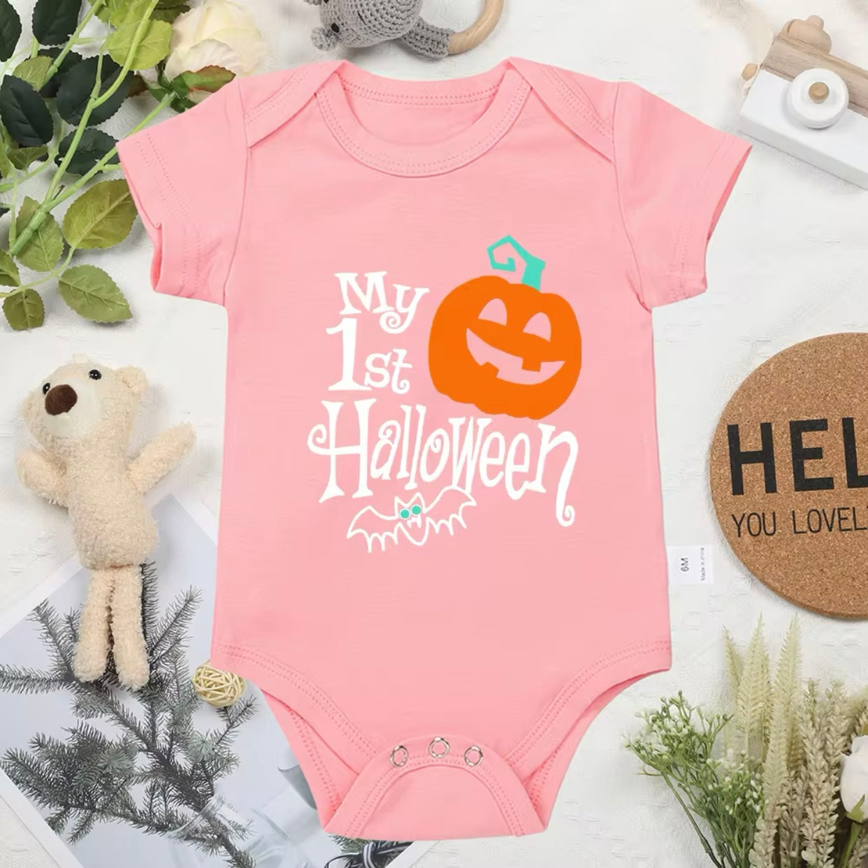 Baby “My 1st Halloween” Cotton Bodysuit (Age 3M-24M)