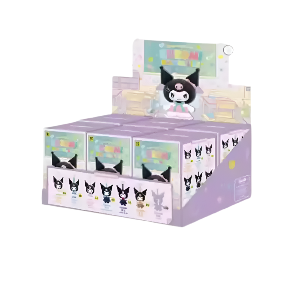 Kuromi Campus Diary Blind Box Plush Toy – Sanrio Series Value Pack: 6 Pieces