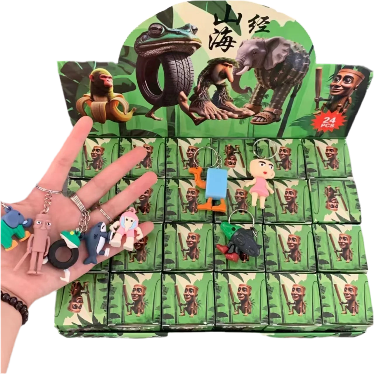 Italian Brainrot Blind Box Figures Tralalero Tralala or Tung Tung Tung Sahur - 24 Pack