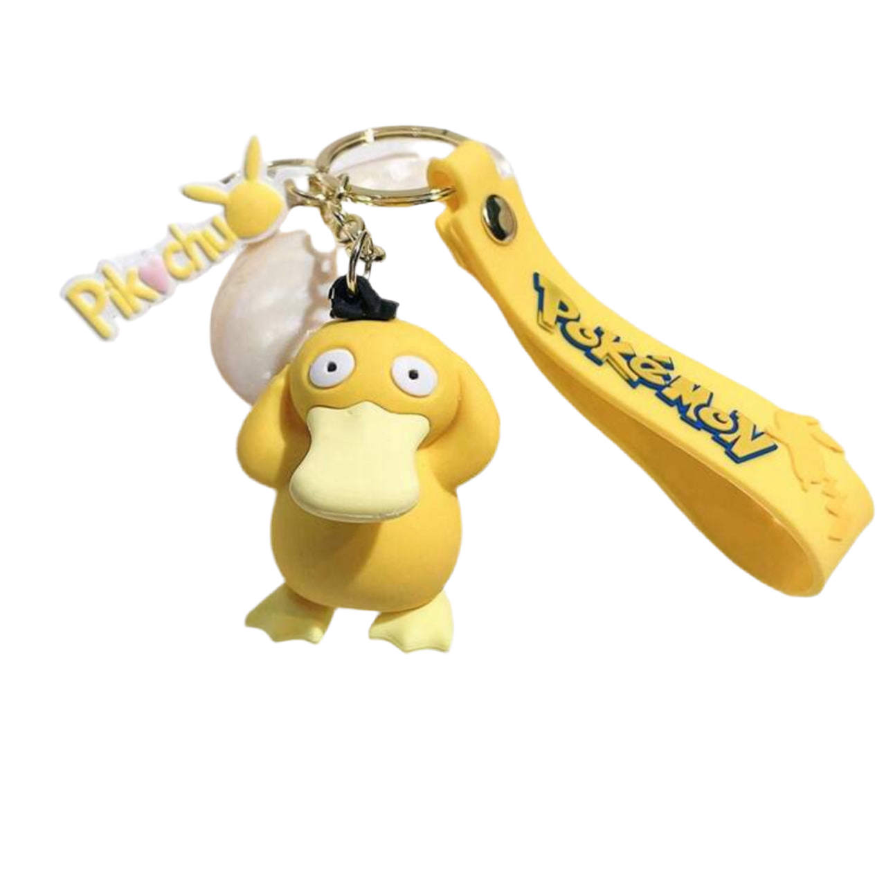 Pokémon Keychain Featuring Pikachu and Bulbasaur Figures Multicolor D