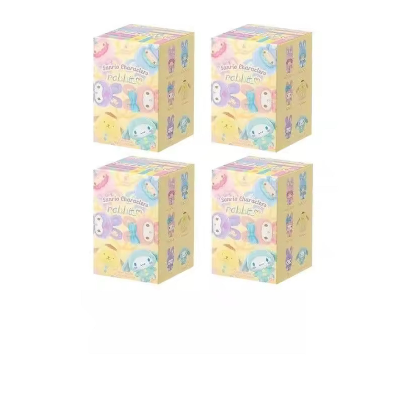 Sanrio Characters Fluffy Rabbit Blind Box Series Figure Model