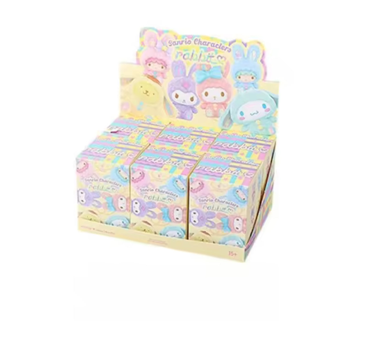 Sanrio Characters Fluffy Rabbit Blind Box Series Figure Model