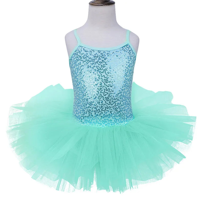Girls Sequin Ballet Tutu Ballet Dance Costume (Age 3-8YRS)