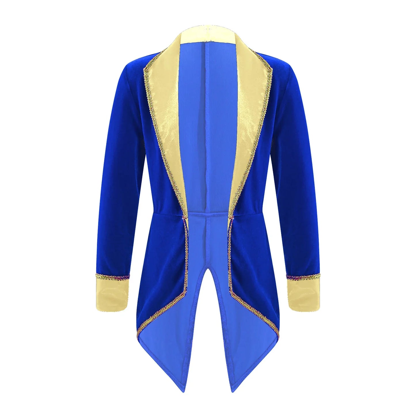 Kids Circus Ringmaster Jacket Long Sleeves Tuxedo Coat (Age 4-16 YRS)