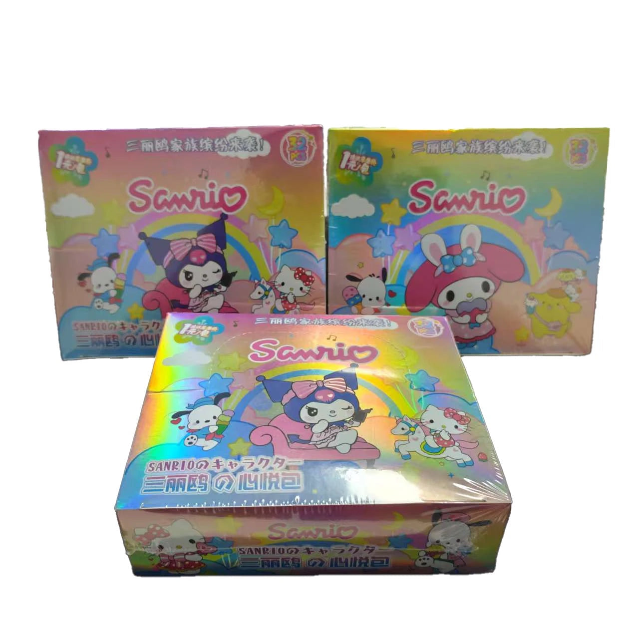 Sanrio Trading Cards Featuring Kuromi, Hello Kitty, and My Melody
