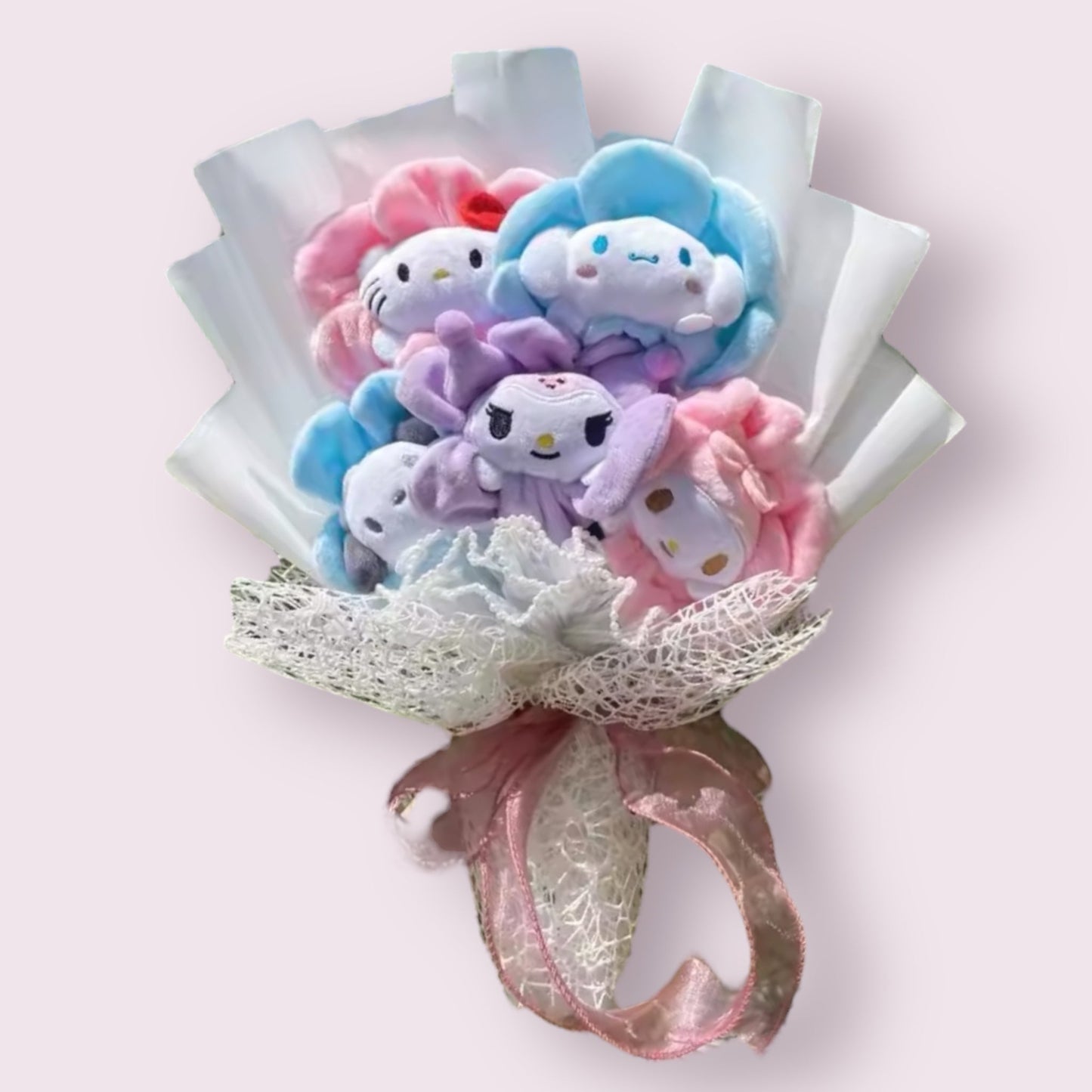 Miss Kitty Plush Gift Flower Bouquet - 38cm