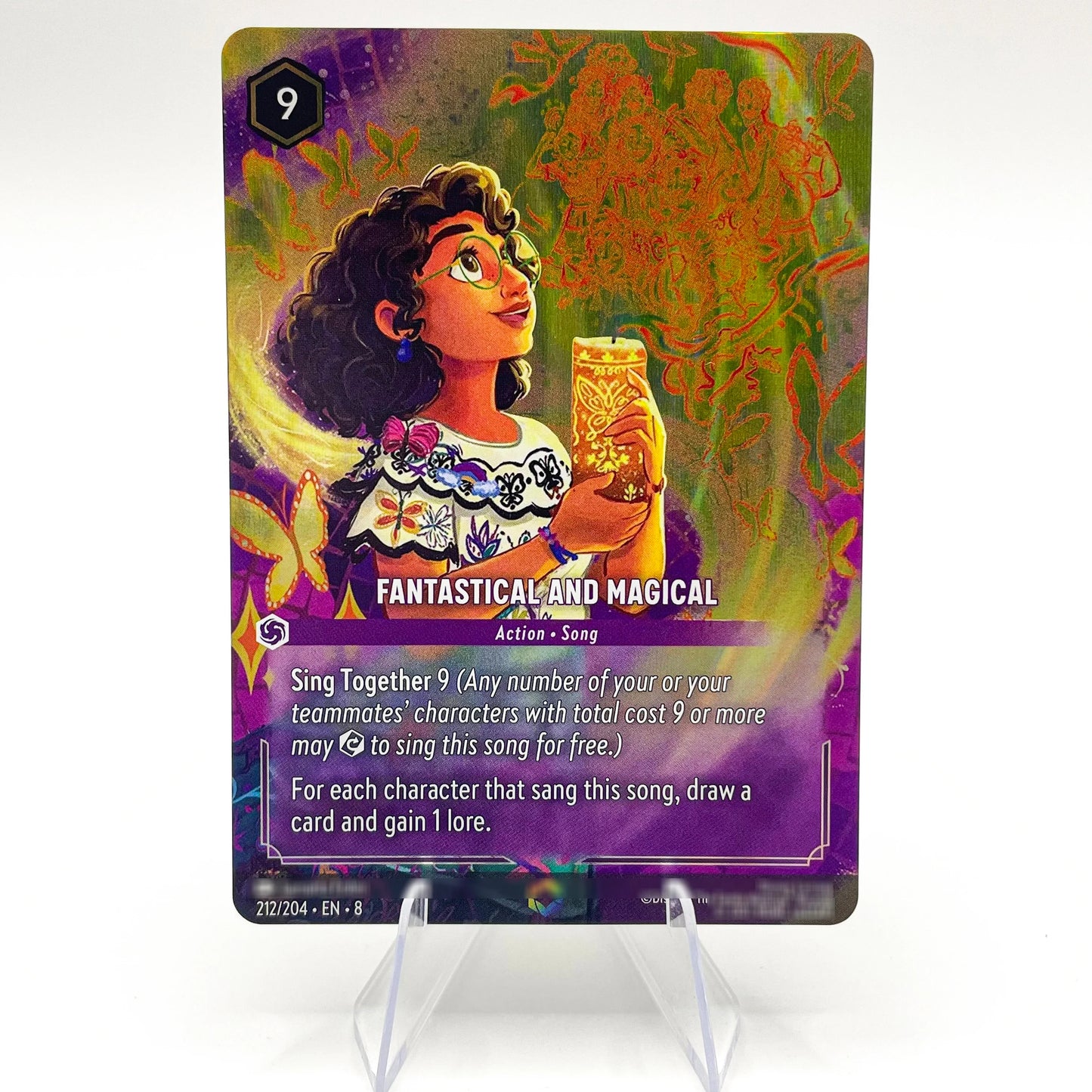 Lorcana Proxy Chapter 8 – Enchanted Foil TCG Card Set | Mushu, Perdita, Bambi, Lilo, Jasmine, Kuzco | English Edition 212-EN-8