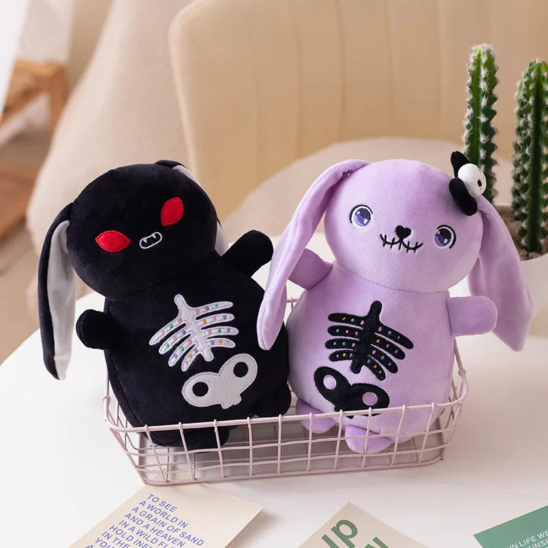 Plush Spooky Skeleton Bunny Rabbit Stuffed Toy 22-30cm