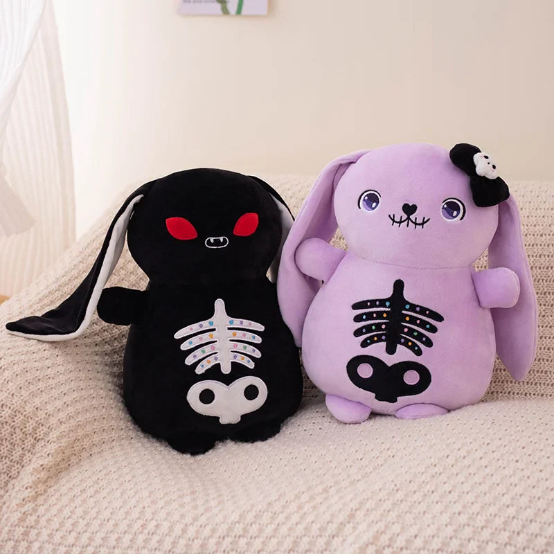 Plush Spooky Skeleton Bunny Rabbit Stuffed Toy 22-30cm