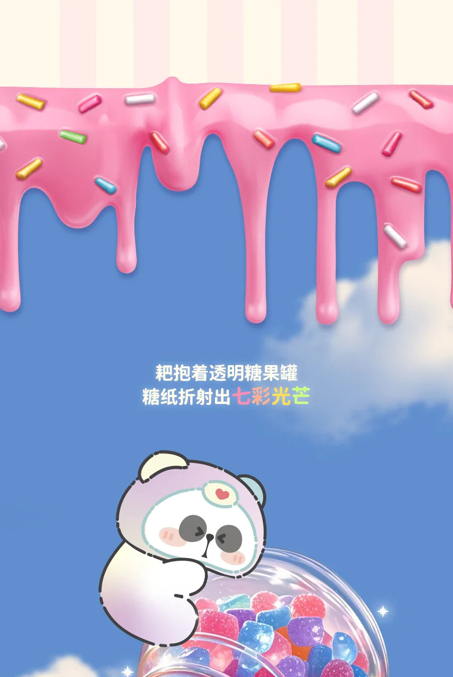 Genuine Mr.Pa Candy Series Blind Box Little Panda Candy Vinyl Face Doll Bag Pendant Mystery Box Kawaii Collect Toy Girl'S Gift