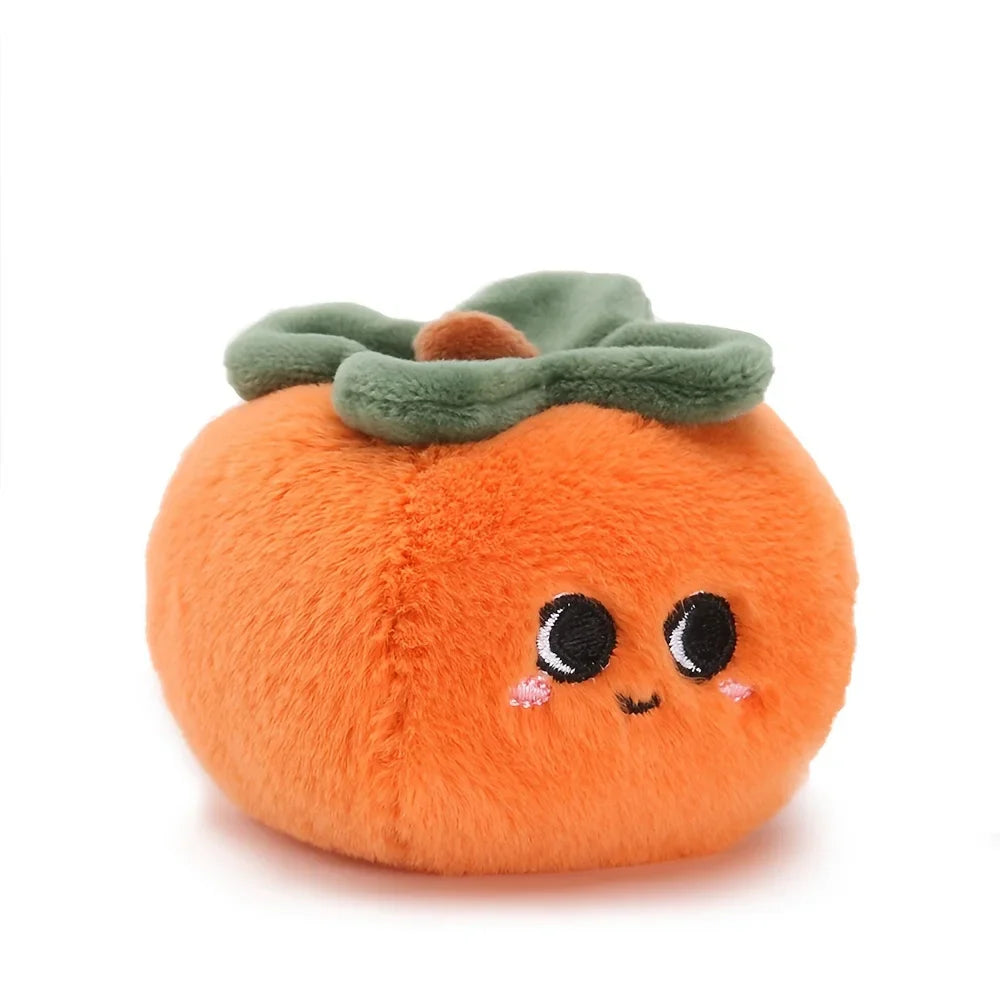 Plush Persimmon Stuffed Toy - 10cm