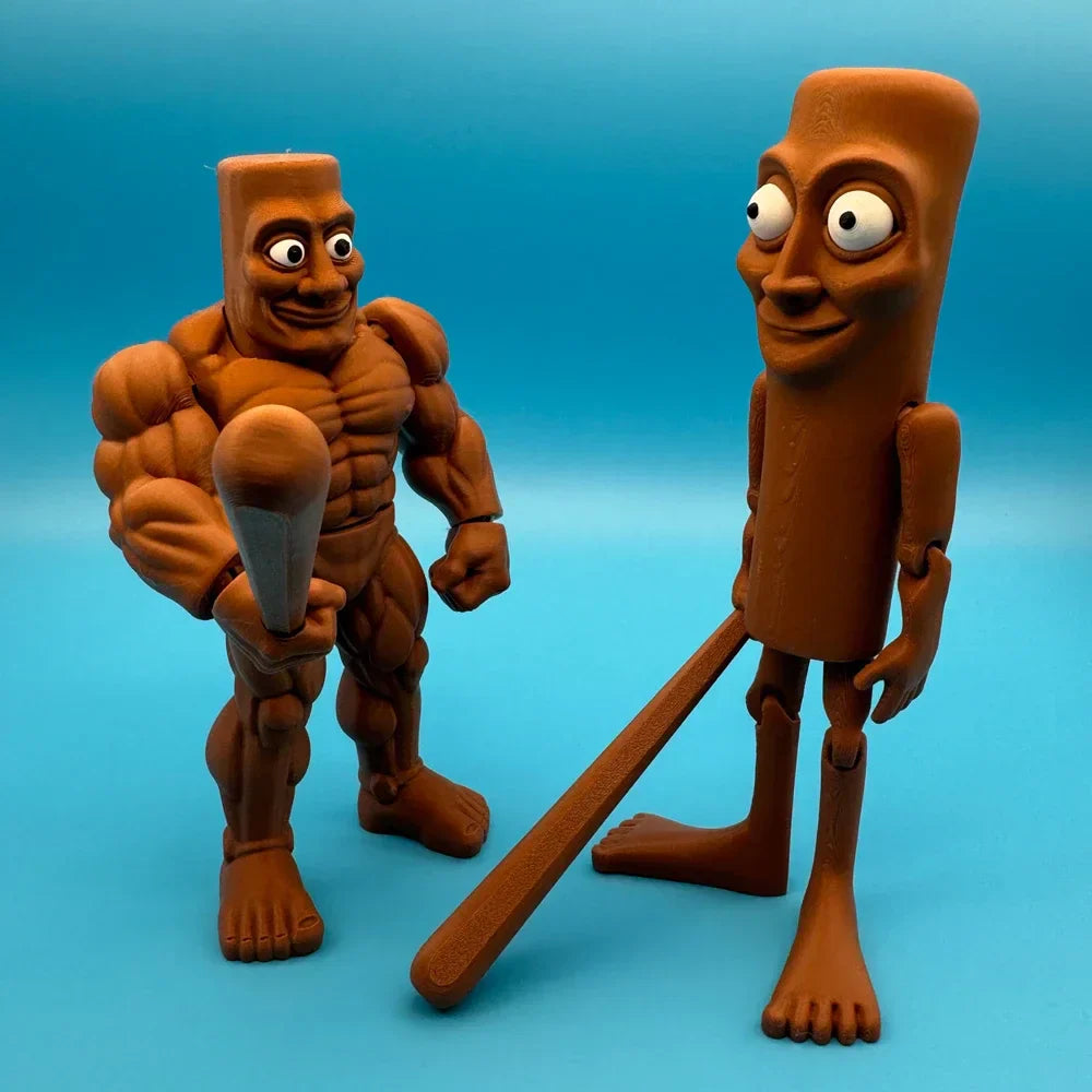 Italian Brainrot Collectible Figures – Tung Tung Tung Sahur & Tralalero Tralala | Meme Desk Toys