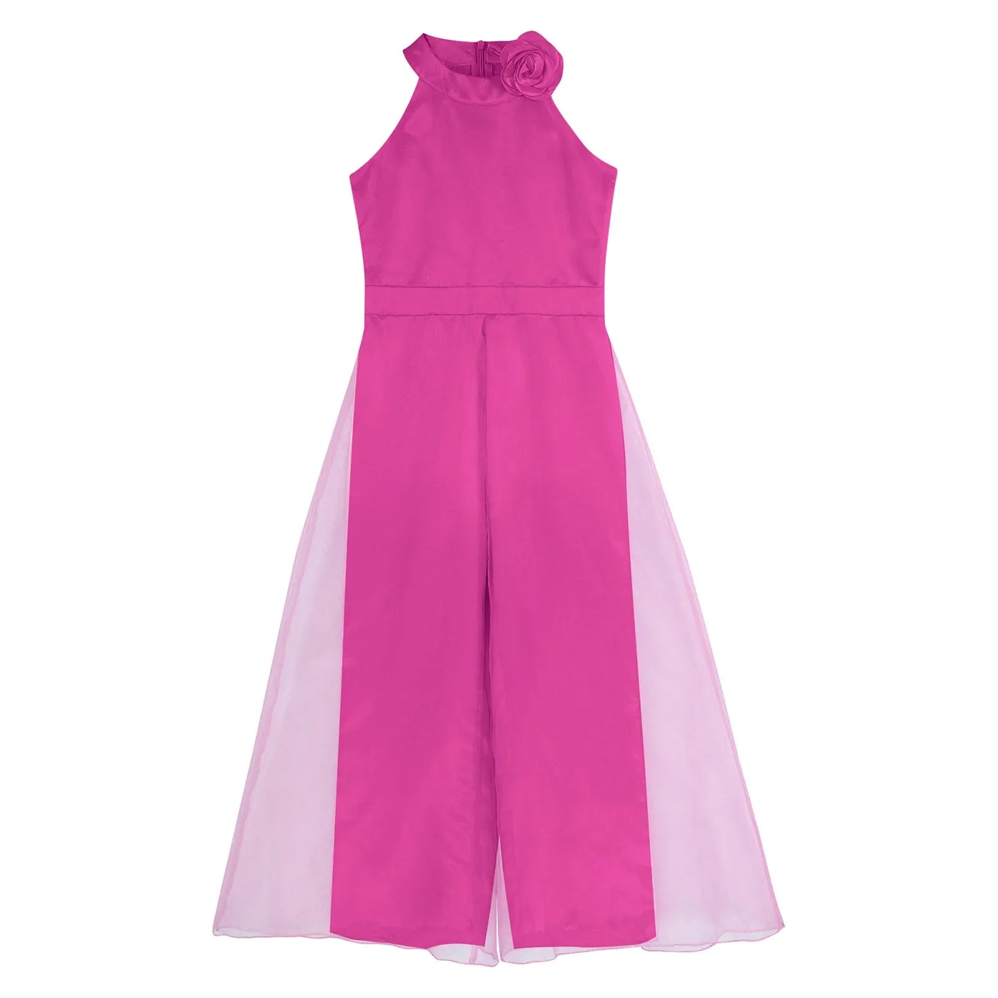 Girls Halter Neck Sleeveless Wide Leg Jumpsuit (6-14 YRS)