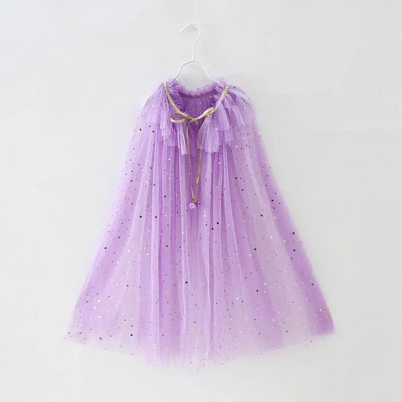 Girls Princess Sequin Dress Up Cape (24M-12 YRS) EL0307