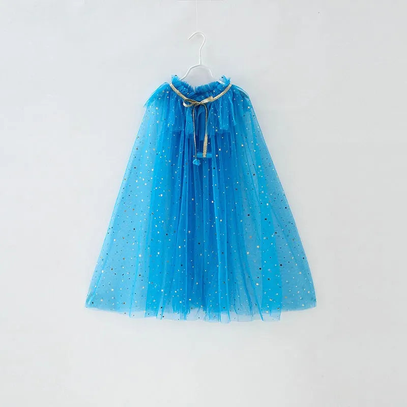 Girls Princess Sequin Dress Up Cape (24M-12 YRS) EL0306