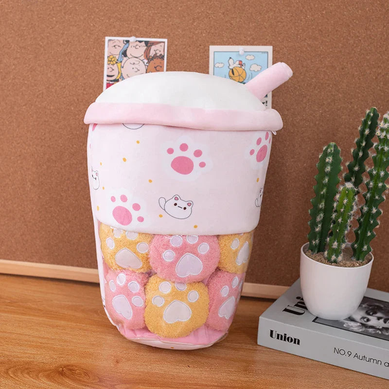 Plush Boba Milk Tea Stuffed Toy - 40cm