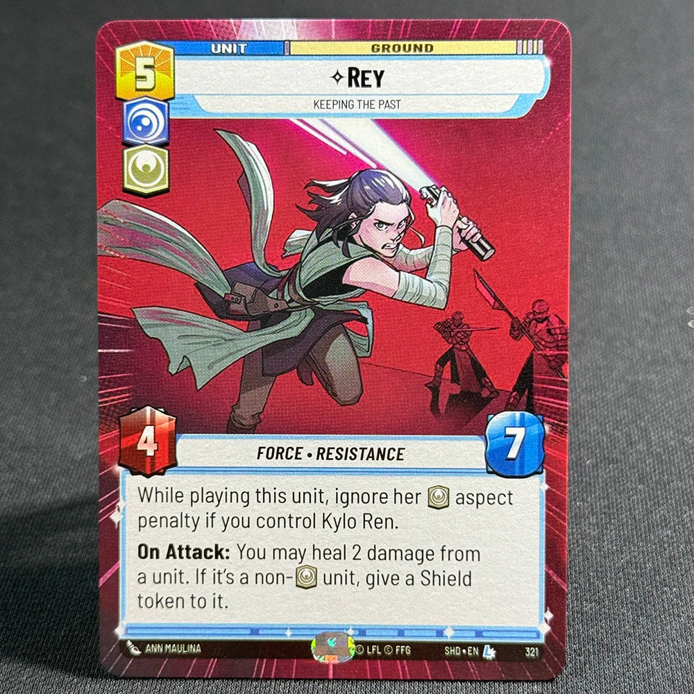 Star Wars Unlimited Proxy Card Set – Red Command Series | Boba Fett, Bodhi Rook, DJ Tech, Aggression & Barrage | Casual Play & Display Rey(321)