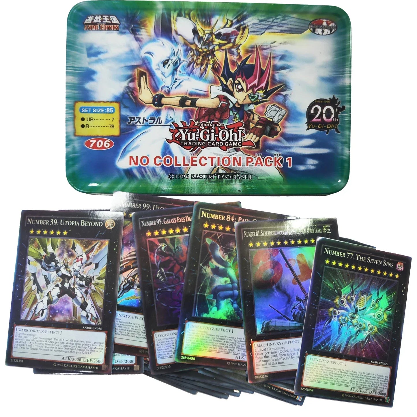 Yu-Gi-Oh! Exodia Pack – English Holographic Duel Card Set with Golden White Dragon & Tin Box | Collector’s Edition