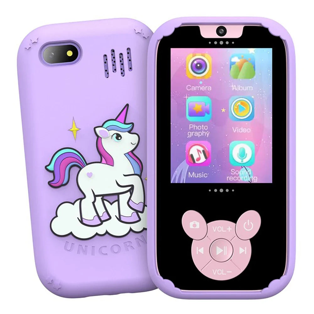 Kids Smart Phone Dual Camera Music Player Purple