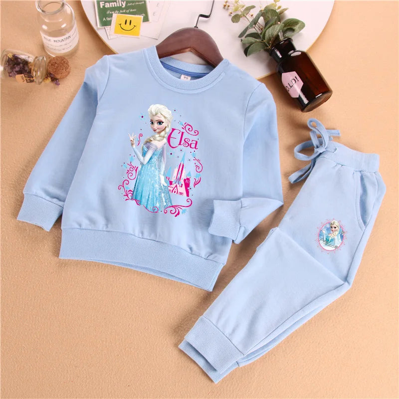 Girls Elsa Top & Trousers Set (Age 3-8 YRS)