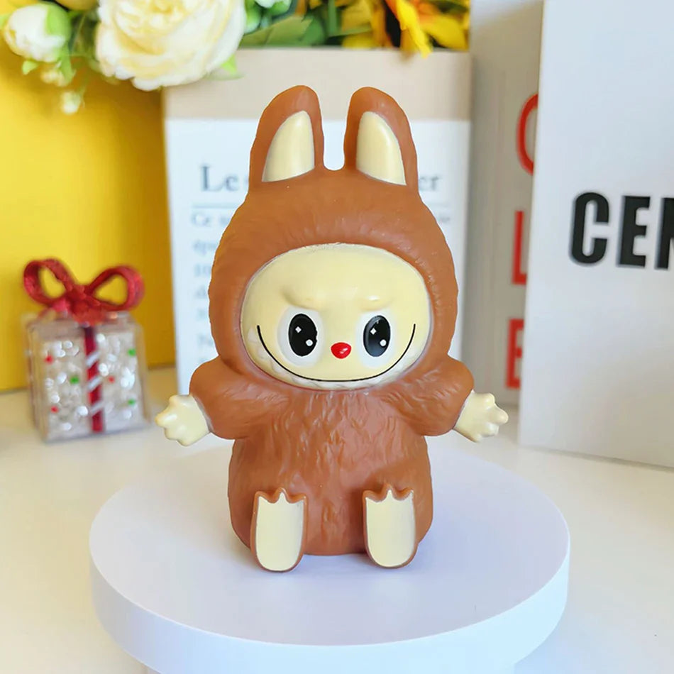 Labubu Adorable Cartoon Night Light Brown