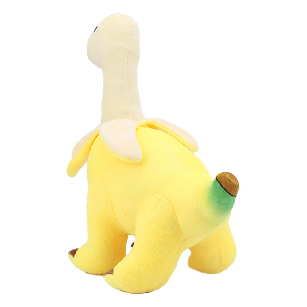 Plush Peeled Banana Brontosaurus Stuffed Toy - 28cm