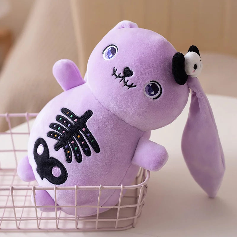 Plush Spooky Skeleton Bunny Rabbit Stuffed Toy 22-30cm
