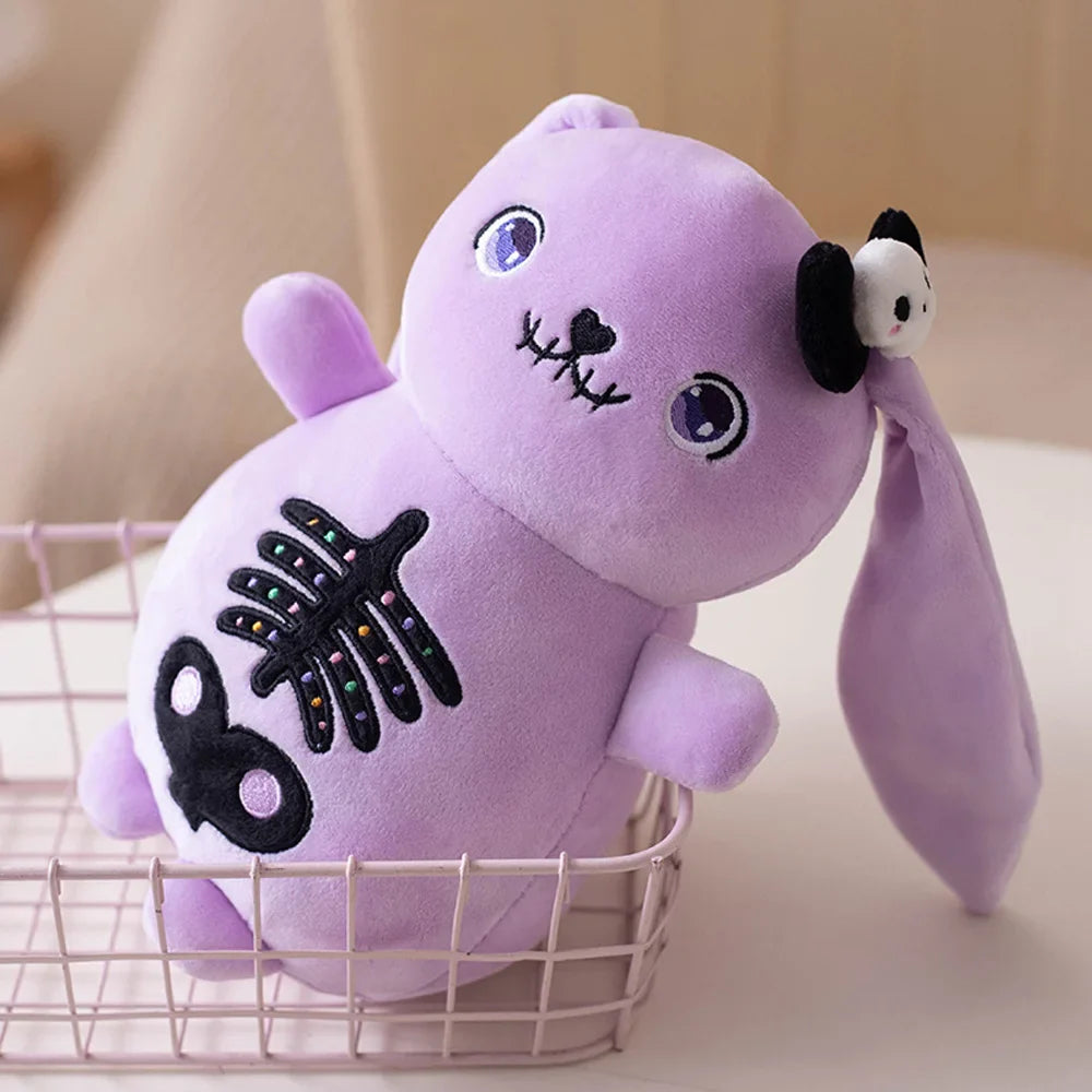 Plush Spooky Skeleton Bunny Rabbit Stuffed Toy 22-30cm
