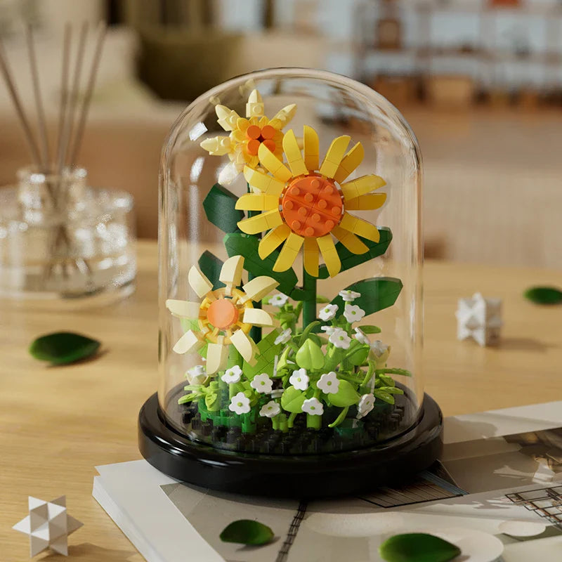 Creative Building Block Flower Display 310pcs