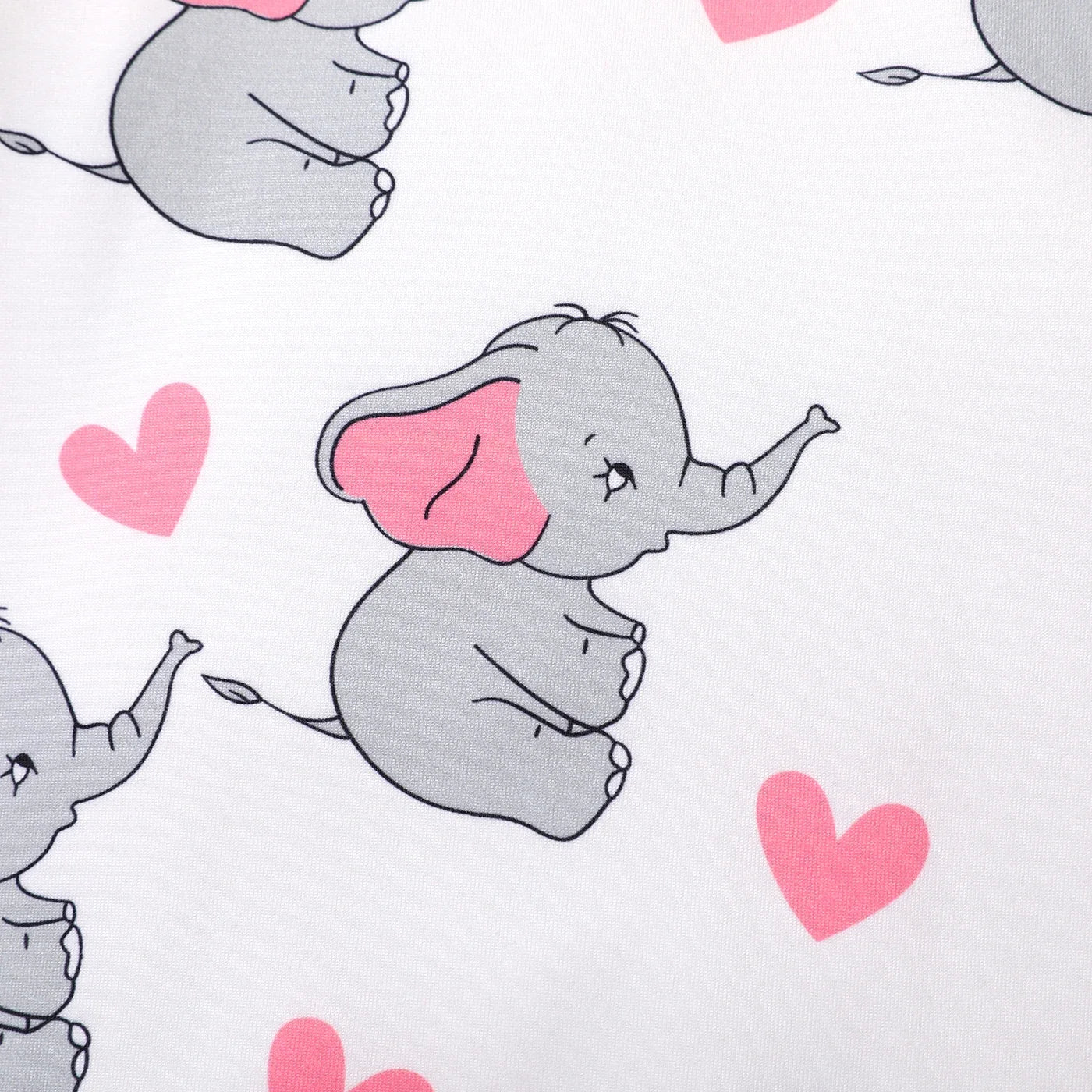 Baby Girls Koala Print White Long-Sleeve Ruffle Snap-up Jumpsuit (Age Newborn-18M)