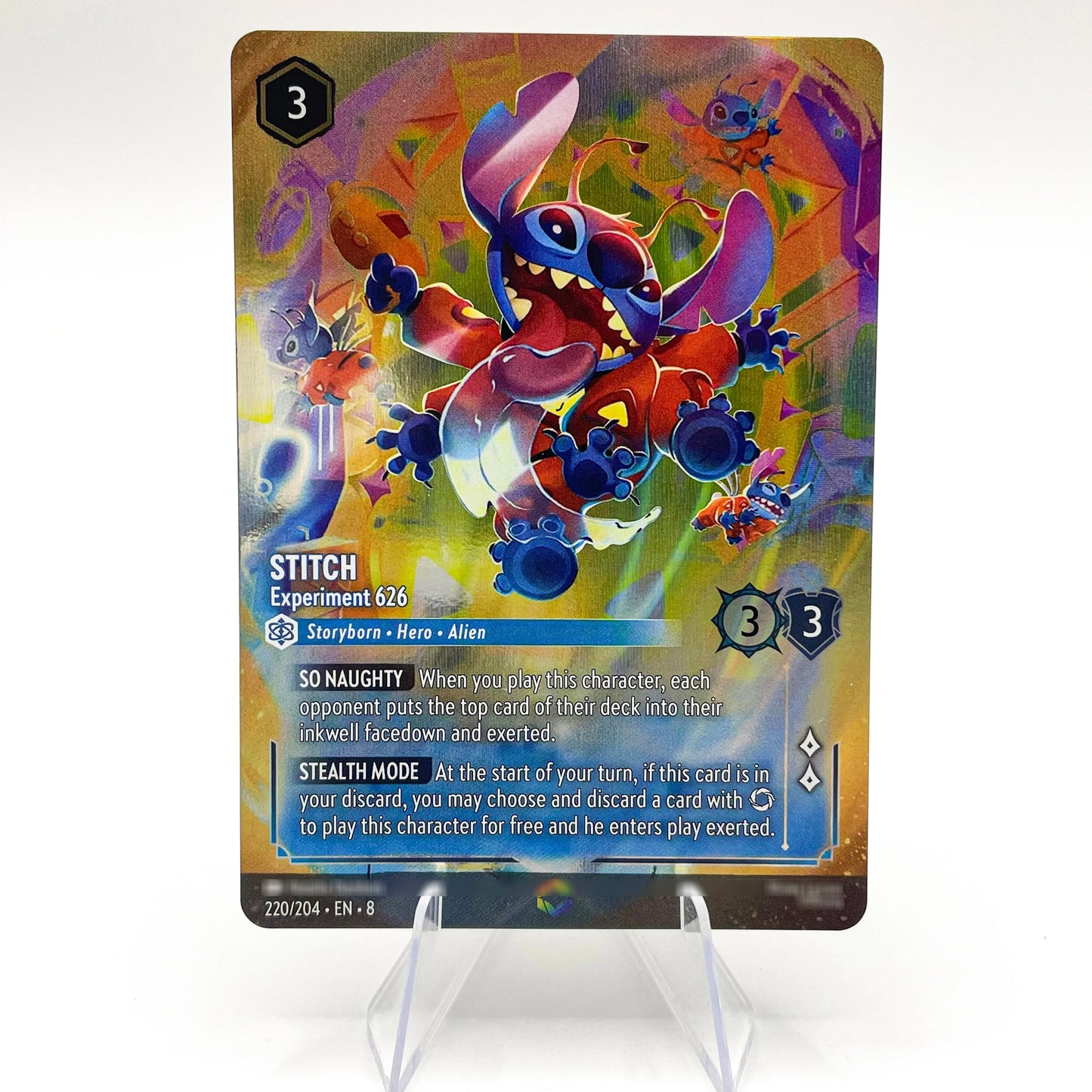 Lorcana Proxy Chapter 8 – Enchanted Foil TCG Card Set | Mushu, Perdita, Bambi, Lilo, Jasmine, Kuzco | English Edition 220-EN-8