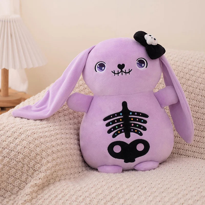 Plush Spooky Skeleton Bunny Rabbit Stuffed Toy 22-30cm