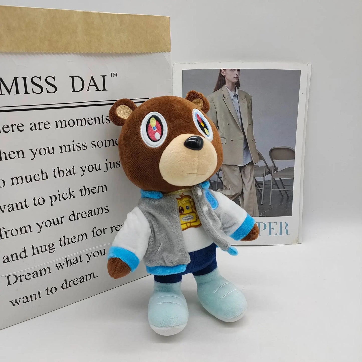 Plush Kanye West Dropout Teddy Bear Stuffed Toy - 26cm