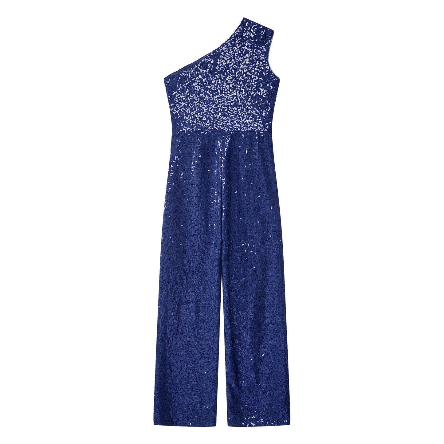Girls Sequin One Shoulder Jumpsuit (Age 6-16YRS)