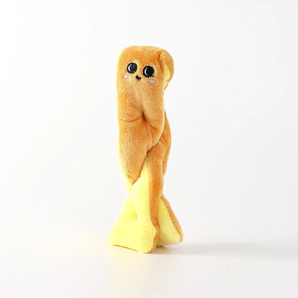 Plush Challah Bread Stuffed Toy - 19cm