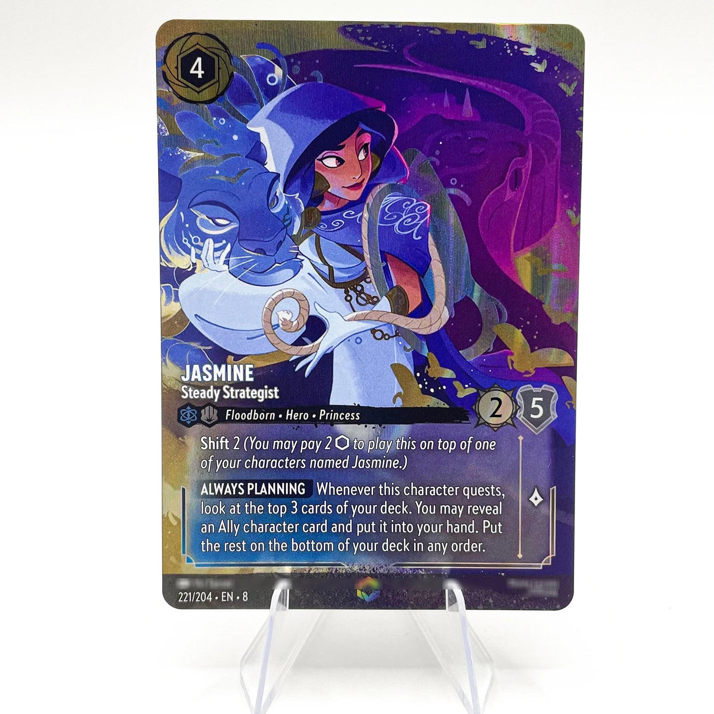 Lorcana Proxy Chapter 8 – Enchanted Foil TCG Card Set | Mushu, Perdita, Bambi, Lilo, Jasmine, Kuzco | English Edition 221-EN-8