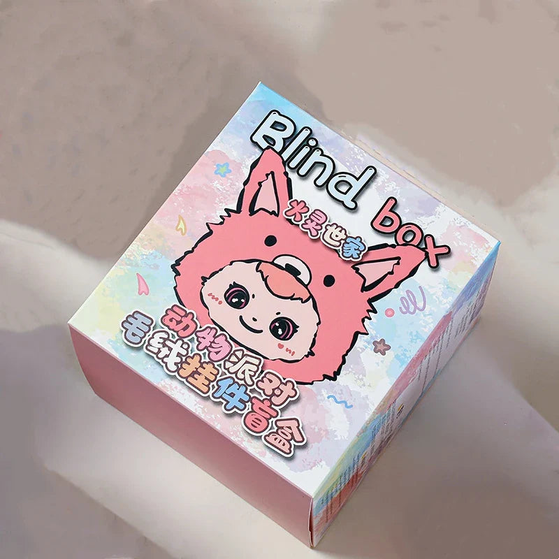 Huoling Family Never End Serie Cute Blind Box Vinyl Doll Mystery Bag Kawai Tide Play Desktop Decoration Collect Pendant Toy Gift Random 1pcs