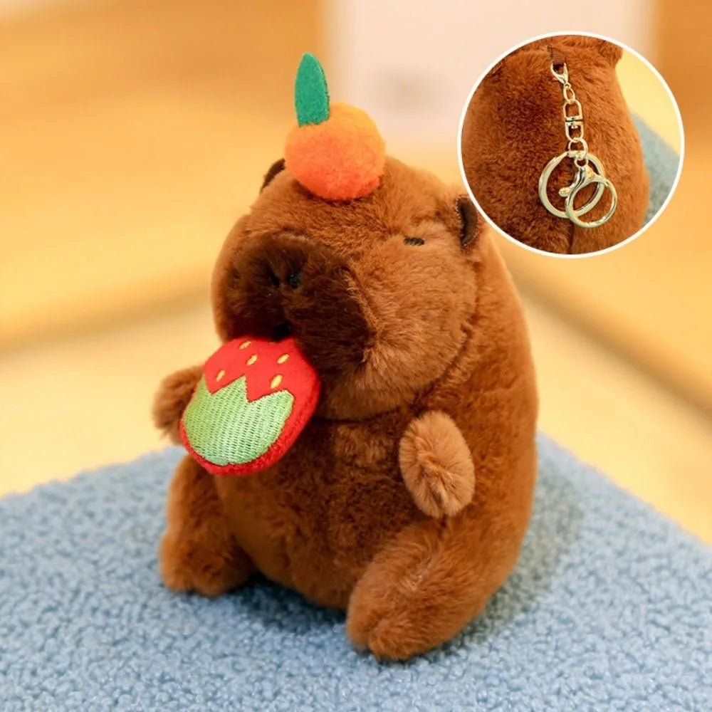 Plush Cute Capybara Stuffed Toy Hoodie with Wings - 12cm 13