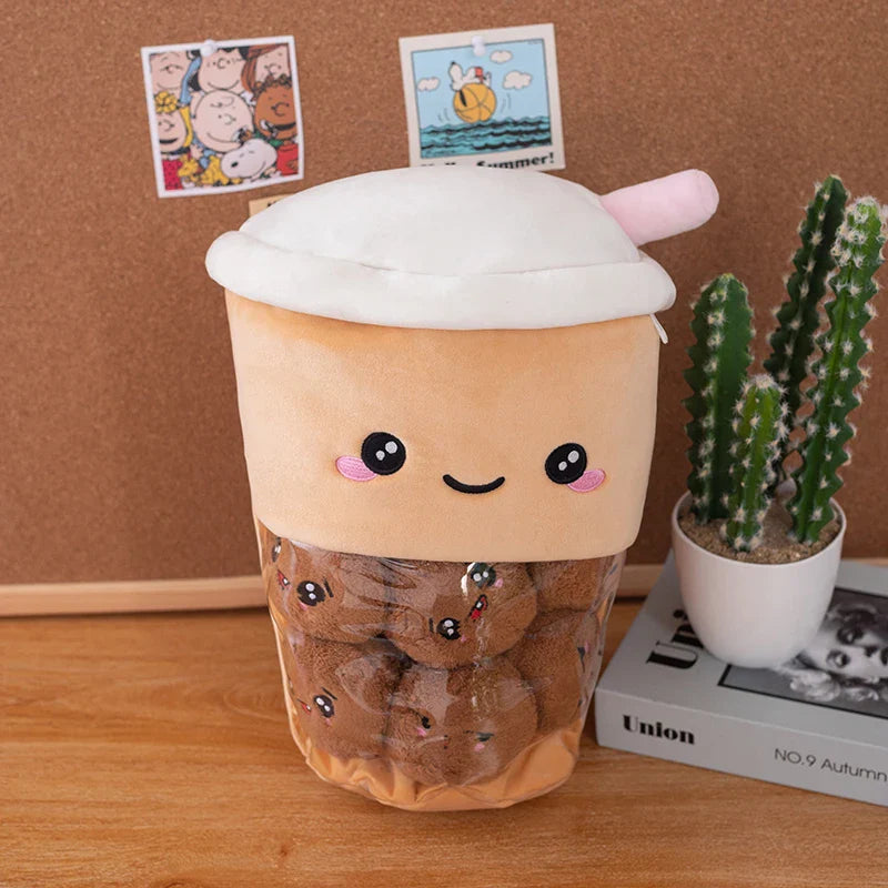 Plush Boba Milk Tea Stuffed Toy - 40cm
