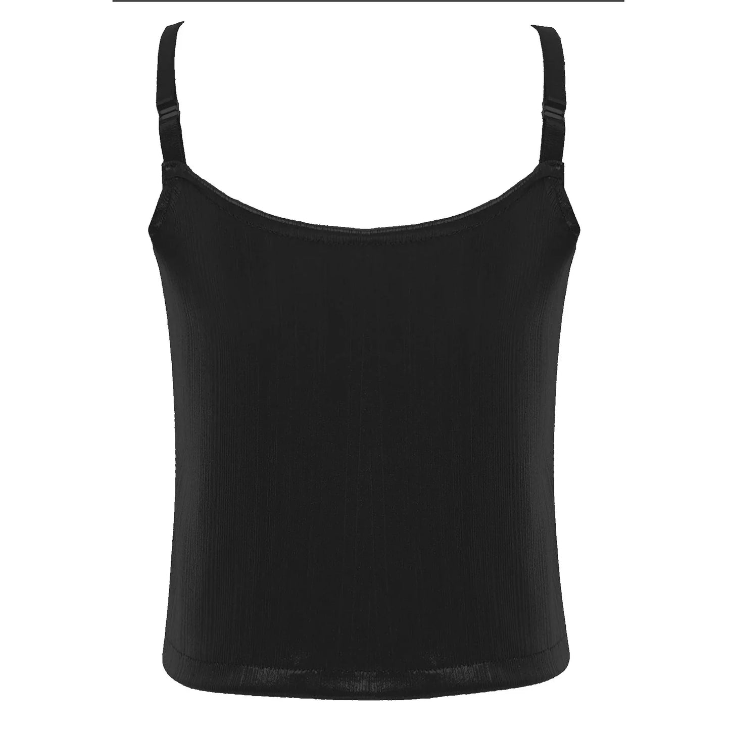Girls Metallic Shiny Vest Crop Top (Age 24M-16 YRS)