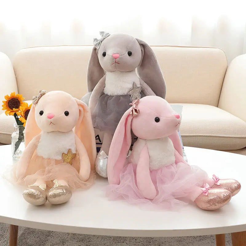 Plush Long Eared Ballerina Stuffed Toy - 35-39cm